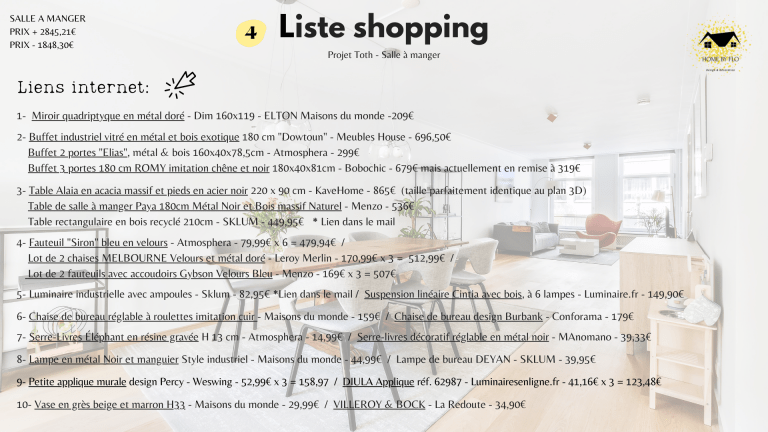 liste shopping
